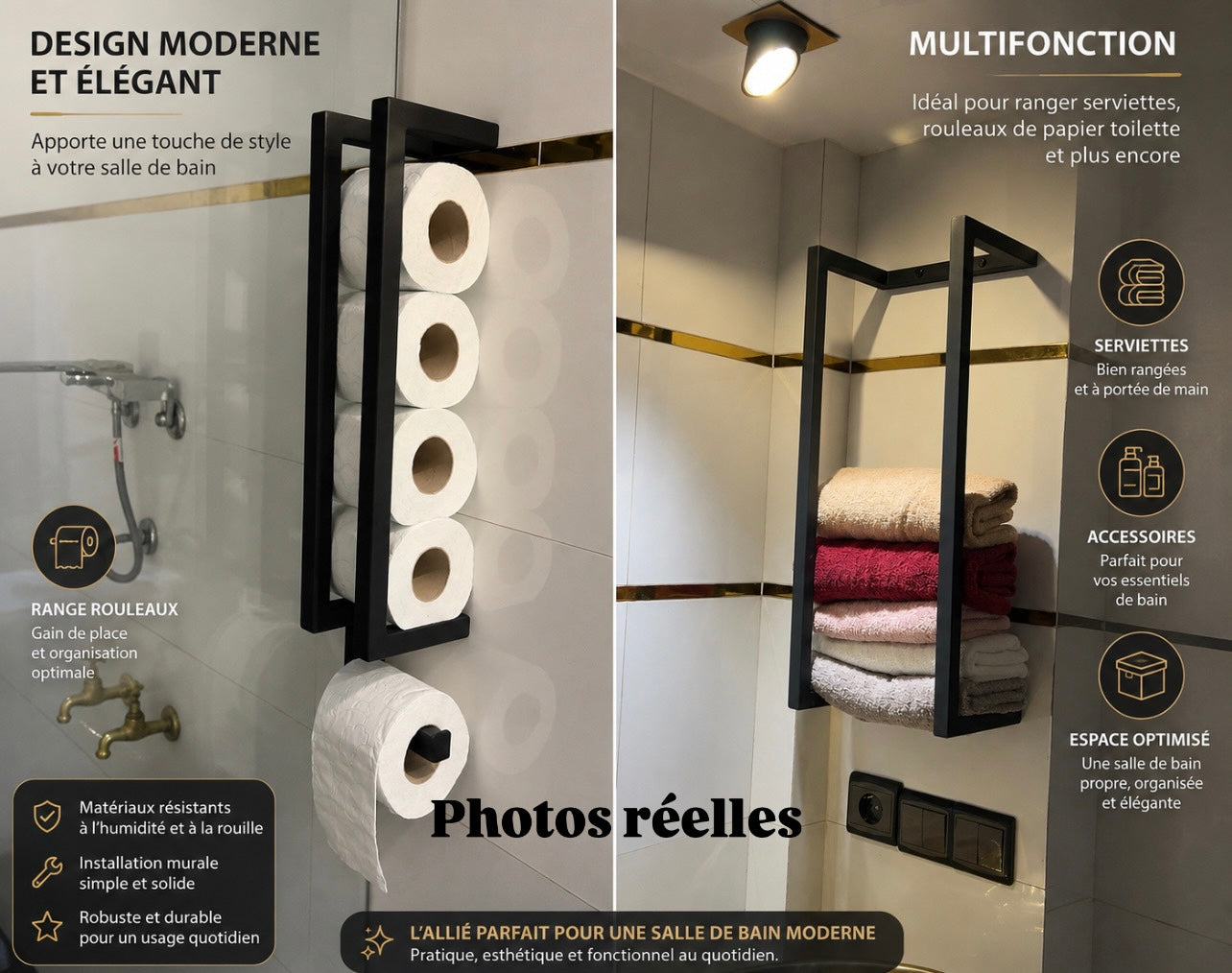 ✨ PACK 2 – Organisation élégante pour salle de bain ✨