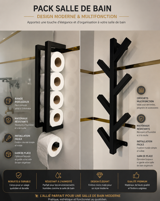 ✨ PACK SALLE DE BAIN – Design Moderne & Multifonction ✨