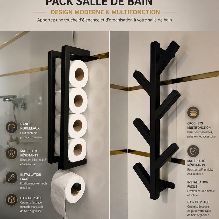 Pack 5 Pièces + Porte-Manteau